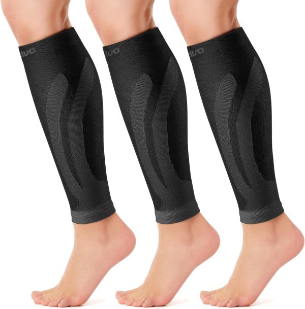 3 Pairs Calf Compression Sleeve for Women Men, Leg Support for Shin Splints