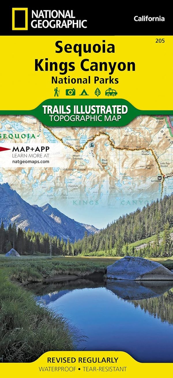 Sequoia and Kings Canyon National Parks Map (National Geographic Trails Illustrated Map, 205)