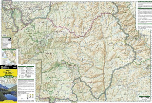 Sequoia and Kings Canyon National Parks Map (National Geographic Trails Illustrated Map, 205) - Image 4