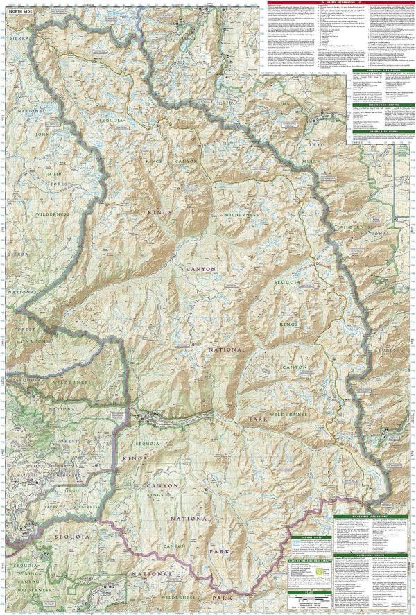 Sequoia and Kings Canyon National Parks Map (National Geographic Trails Illustrated Map, 205) - Image 5