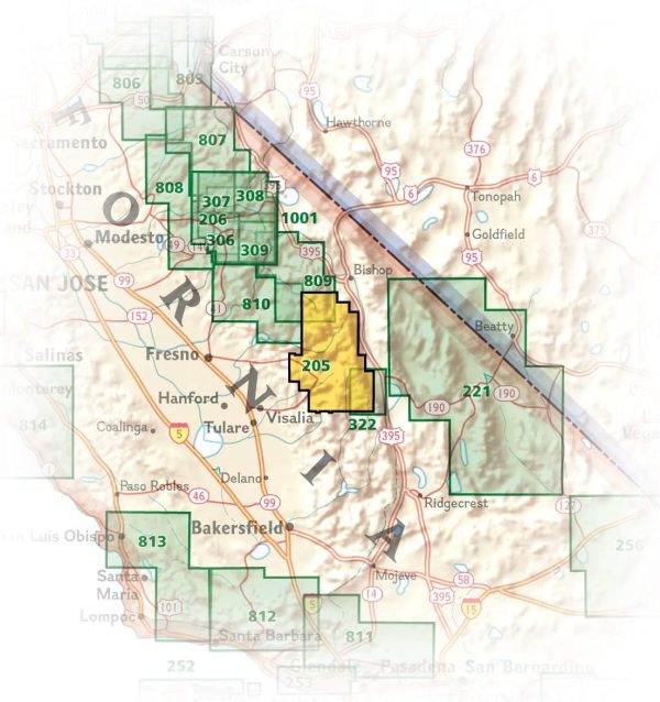 Sequoia and Kings Canyon National Parks Map (National Geographic Trails Illustrated Map, 205) - Image 6